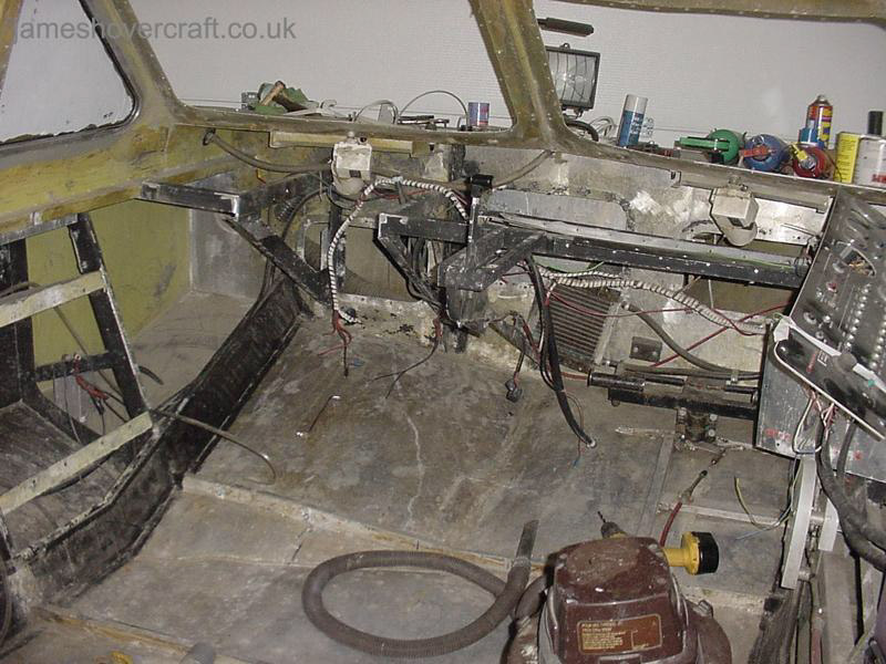 Restoring an old Tiger 12 hovercraft to a fully working state - Stripping the dashboard (credit: ).
